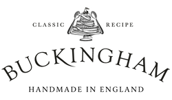 Buckingham brand logo for English fruit cake